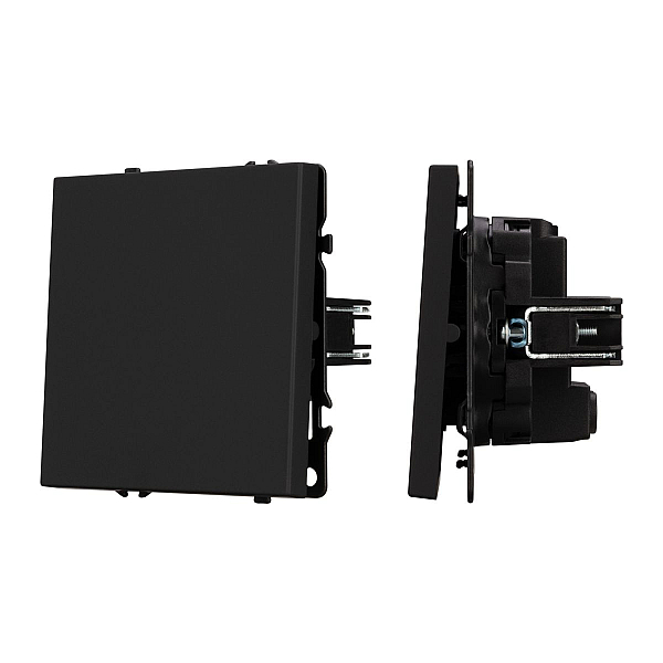 Выключатель перекрёстный 1 кл софт-тач черный оникс Arlight SWT-MKX1-SFPL-BK (250V, 10A) 054249(1)