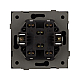 Механизм выключателя двухклавишный проходной Arlight SWT-TENDO-MKP2-SFPL-GR (230V, 10A) 054555
