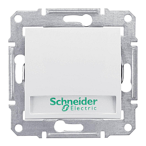 Выключатель кнопочный с подсветкой и полем для надписи Schneider Electric Sedna 10A 250V SDN1600321