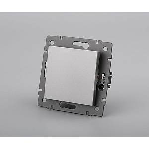 Механизм выключателя одноклавишный самовозвратный Arlight SWT-MKR1-PL-GR-V (250V, 10A) 049881