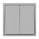 Выключатель звонковый 2 кл софт-тач никель Arlight SWT-MKR2-SFPL-IS (250V, 10A) 061786(1)