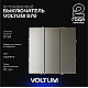 Выключатель встраиваемый Voltum S70 трехклавишный 10А, (шелк) VLS030104