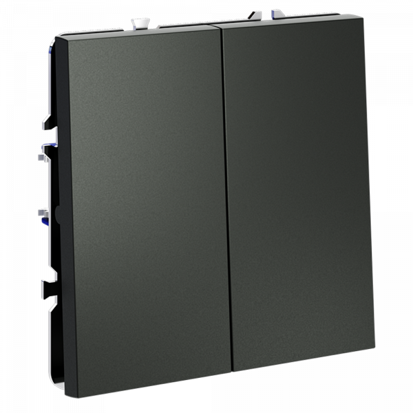 Проходной переключатель двухклавишный Voltum S70 VLS020306 Проходной переключатель двухклавишный Voltum S70 VLS020306