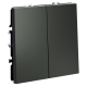 Проходной переключатель двухклавишный Voltum S70 VLS020306