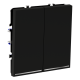Выключатель двухклавишный с подсветкой Voltum S70 VLS020208