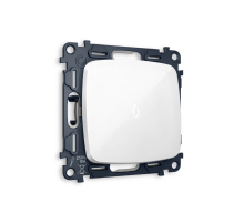 Комплект механизма 1-кл проходного выключателя с подсветкой Ambrella Volt Omega (OP1020, VM105, G25W) MO102035