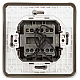 Выключатель ЭРА Эксперт 11-1525-01 двойной с подсветкой IP55 10АХ-250В СУ белый Б0063304