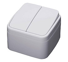 Выключатель двухклавишный Feron Stekker Basic PSW104220 39032