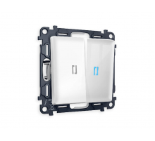 Комплект механизма 2-кл проходного выключателя с подсветкой Ambrella Volt Alfa MA104040