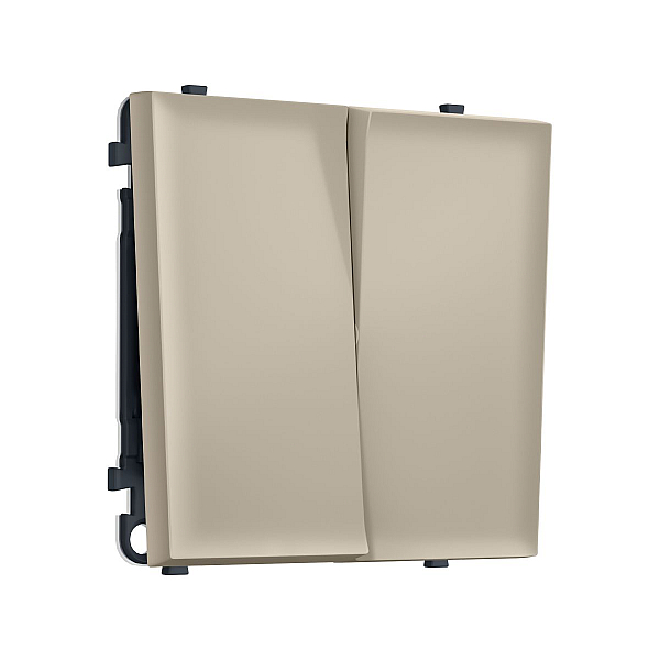 Комплект механизма 2-кл выключателя SIGMA Кашемир 10A-250V QUANT PRO Ambrella Volt MS343010 (SP3430, PR115)