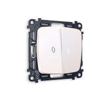 Комплект механизма 2-кл выключателя с подсветкой Ambrella Volt Omega MO204015