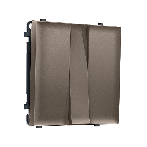 Комплект механизма 3-кл выключателя SIGMA Темная бронза матовый 10A-250V QUANT PRO Ambrella Volt MS635010 (SP6350, PR133)