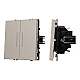 Выключатель 2 кл подсветка софт-тач кашемир Arlight SWT-MK02-SFPL-L-CA (250V, 10A) 059417(1)