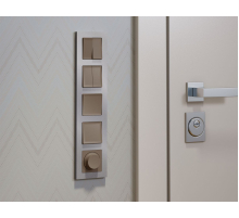 Комплект механизма 2-клавишного перекрестного выключателя 10A-250V Alfa Темная бронза матовый Quant Ambrella Volt MA633030 (AP6330, VM125)