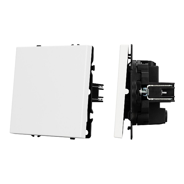 Выключатель перекрёстный 1 кл софт-тач белый кварц Arlight SWT-MKX1-SFPL-WH (250V, 10A) 054234(1)