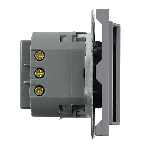 Выключатель карточный (механизм) Stekker 250В 40А Эмили RSW40-5114-10 платиново-серый soft touch 50699