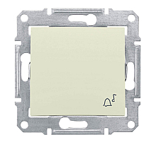 Выключатель кнопочный Звонок Schneider Electric Sedna IP44 10A 250V SDN0800347
