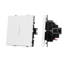 Механизм выключателя одноклавишный проходной Arlight LED SWT-NOBE-MKP1-SFPL-L-WH (230V, 10A) 054236