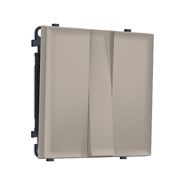Комплект механизма 3-кл выключателя SIGMA Серо-бежевый матовый 10A-250V QUANT PRO Ambrella Volt MS365010 (SP3650, PR133)