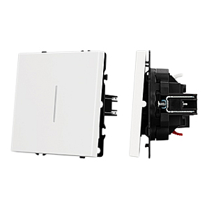 Выключатель звонковый 1 кл подсветка софт-тач белый кварц Arlight SWT-MKR1-SFPL-L-WH (250V, 10A) 061737(1)
