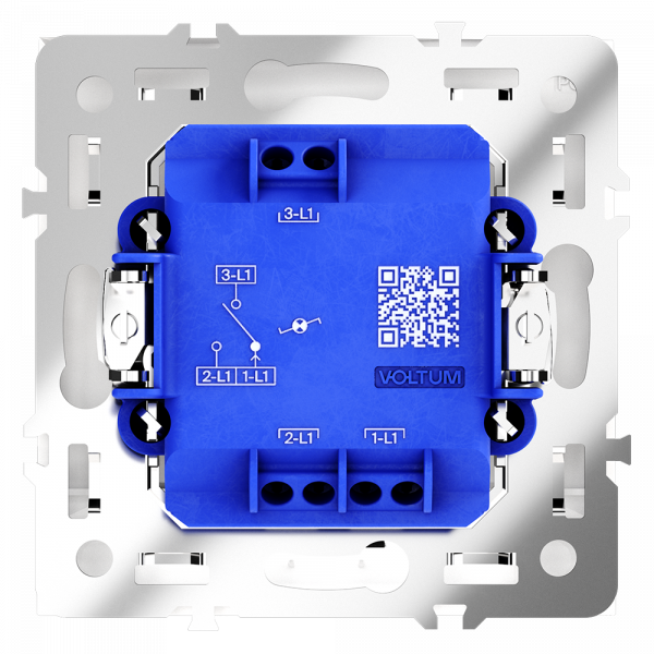 Проходной переключатель одноклавишный с подсветкой Voltum S70 VLS010403 Проходной переключатель одноклавишный с подсветкой Voltum S70 VLS010403