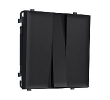 Комплект механизма 3-кл выключателя SIGMA Черный Мягкое касание 10A-250V QUANT PRO Ambrella Volt MS985010 (SP9850, PR133)