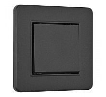 Выключатель одноклавишный Arte Milano SET16-1-30-1 black