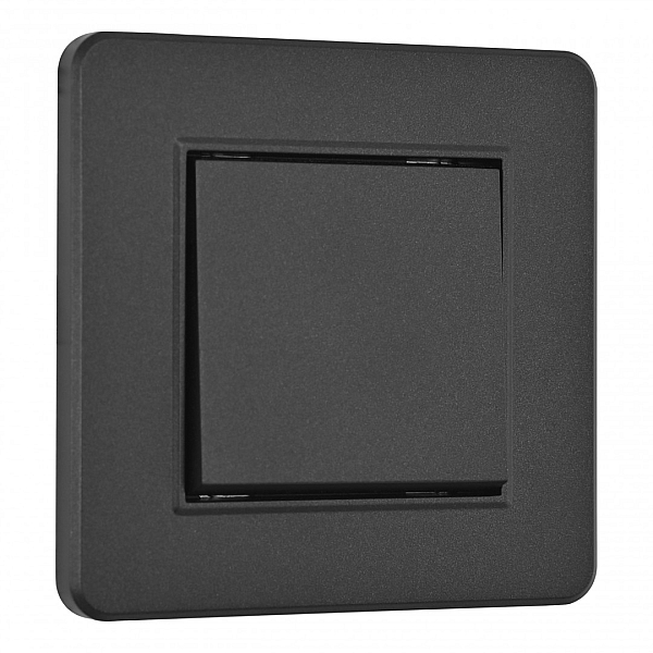 Выключатель одноклавишный Arte Milano SET16-1-30-1 black