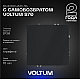 Выключатель с самовозвратом встраиваемый Voltum S70 одноклавишный 10А, (графит) VLS010607