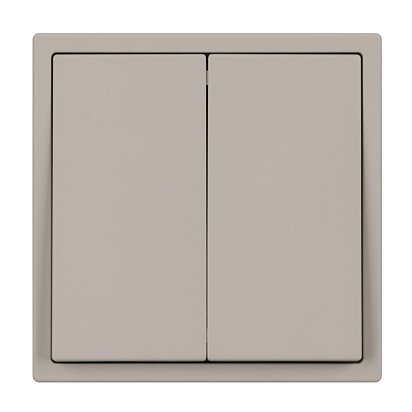 Выключатель звонковый 2 кл софт-тач кашемир Arlight SWT-MKR2-SFPL-CA (250V, 10A) 061785(1)