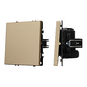 Выключатель перекрёстный 1 кл софт-тач золотой песок Arlight SWT-MKX1-SFPL-GD (250V, 10A) 054250(1)