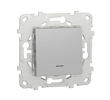 Переключатель одноклавишный с подсветкой Schneider Electric Unica New NU520330N