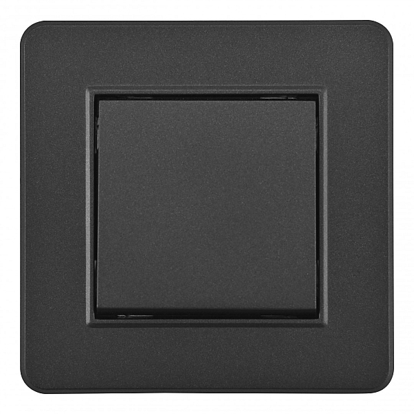 Выключатель одноклавишный Arte Milano SET16-1-30-1 black
