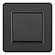 Выключатель одноклавишный Arte Milano SET16-1-30-1 black