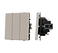 Выключатель 3 кл софт-тач кашемир Arlight SWT-MK03-SFPL-CA (250V, 10A) 061797(1)