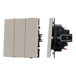 Выключатель 3 кл софт-тач кашемир Arlight SWT-MK03-SFPL-CA (250V, 10A) 061797(1)