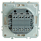 Переключатель двухклавишный Stekker Эмили белый фарфор RSW10-5107-01 49869