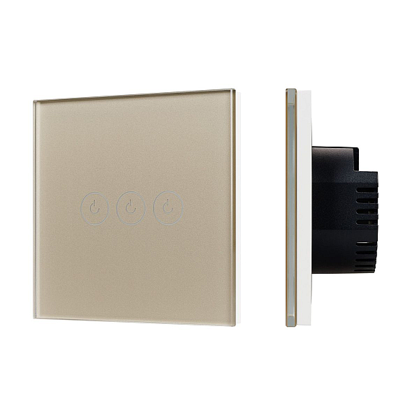 Выключатель сенсорный Arlight SWT-OMALI-S03-ZB-GD (250V, 10A, Zigbee) 050048