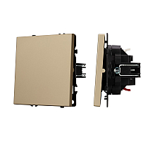 Механизм выключателя одноклавишный проходной Arlight SWT-NOBE-MKP1-SFPL-GD (230V, 10A) 054247