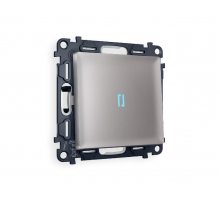 Комплект механизма 1-кл проходного выключателя с подсветкой Ambrella Volt Alfa MA502040