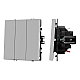 Выключатель 3 кл софт-тач никель Arlight SWT-MK03-SFPL-IS (250V, 10A) 061800(1)