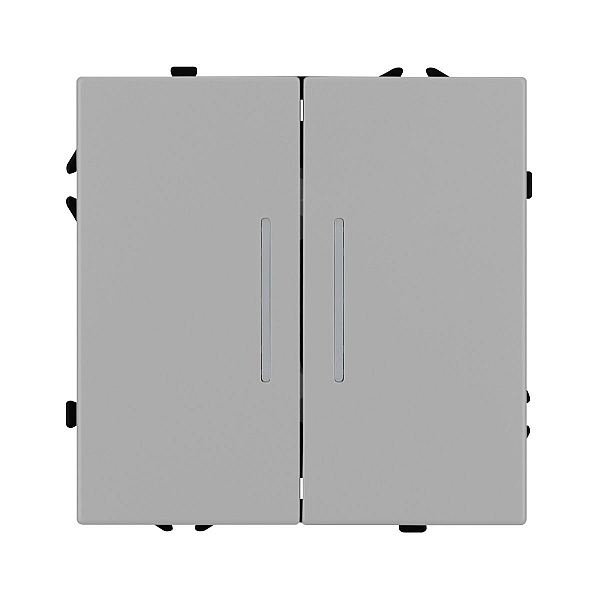 Выключатель звонковый 2 кл подсветка софт-тач никель Arlight SWT-MKR2-SFPL-L-IS (250V, 10A) 061788(2)
