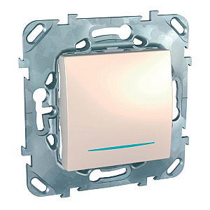Выключатель одноклавишный с подсветкой Schneider Electric Unica MGU5.201.25NZD