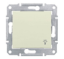 Выключатель кнопочный Свет Schneider Electric Sedna IP44 10A 250V SDN0900347