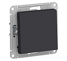 Выключатель 1-клавишный 2-полюсный 10А Systeme Electric AtlasDesign Карбон ATN001021