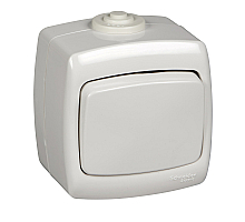Выключатель 1-клавишный Schneider Electric Рондо VA66-102B-BI