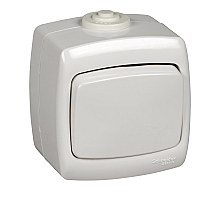 Выключатель 1-клавишный Schneider Electric Рондо VA66-102B-BI