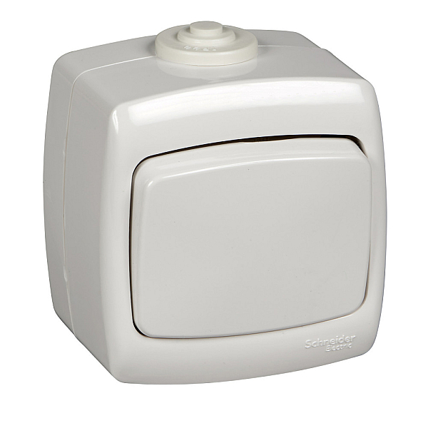 Выключатель 1-клавишный Schneider Electric Рондо VA66-102B-BI