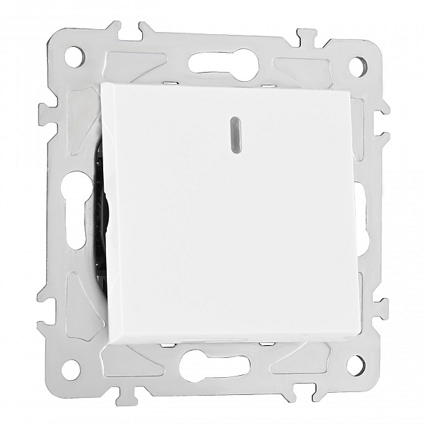 Переключатель одноклавишный перекрестный с подсветкой Arte Milano 203.35-1.white