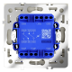 Проходной переключатель двухклавишный с подсветкой Voltum S70 VLS020405